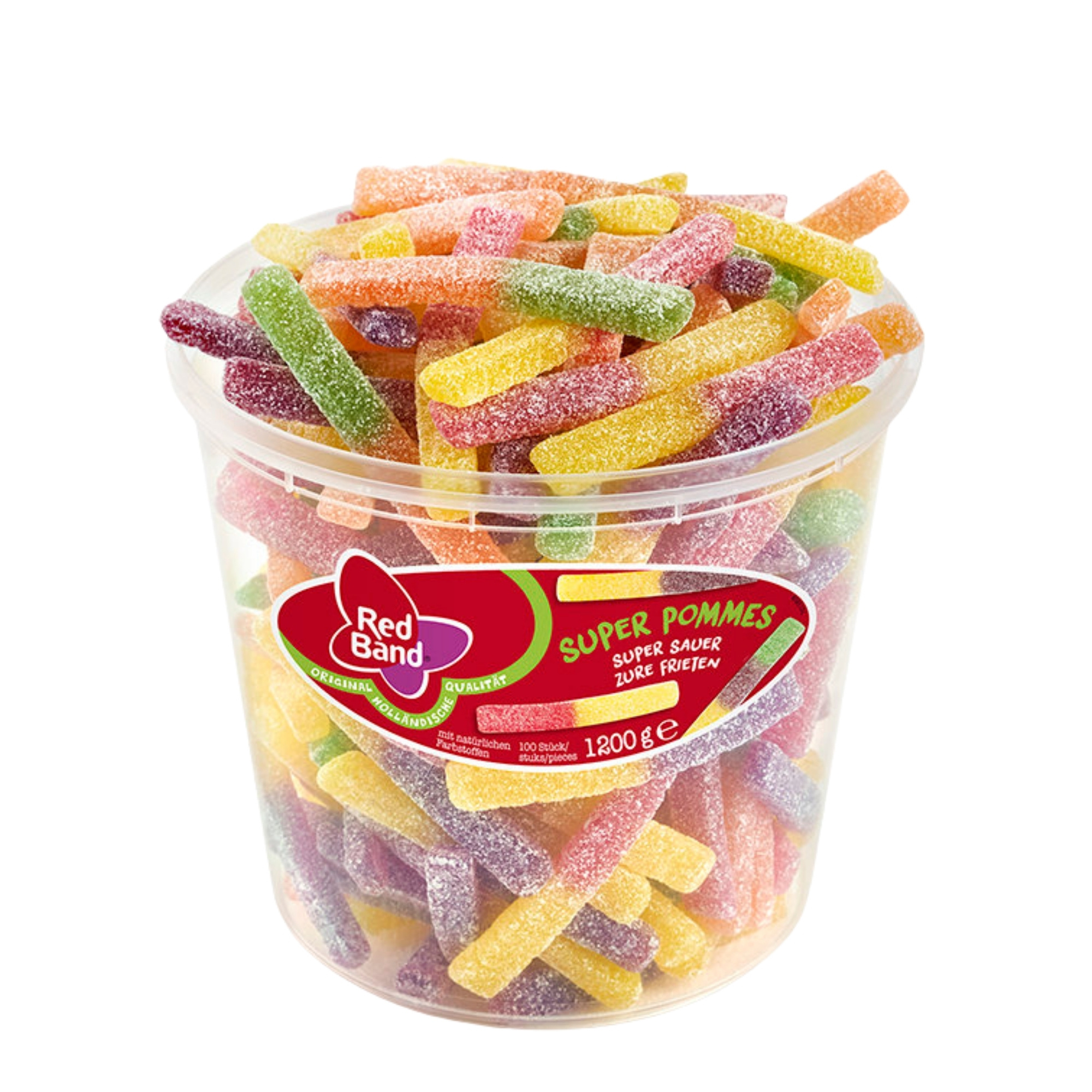 E-shop Red Band Super Pommes super sauer 1200 g Süßigkeiten Fruchtgummi