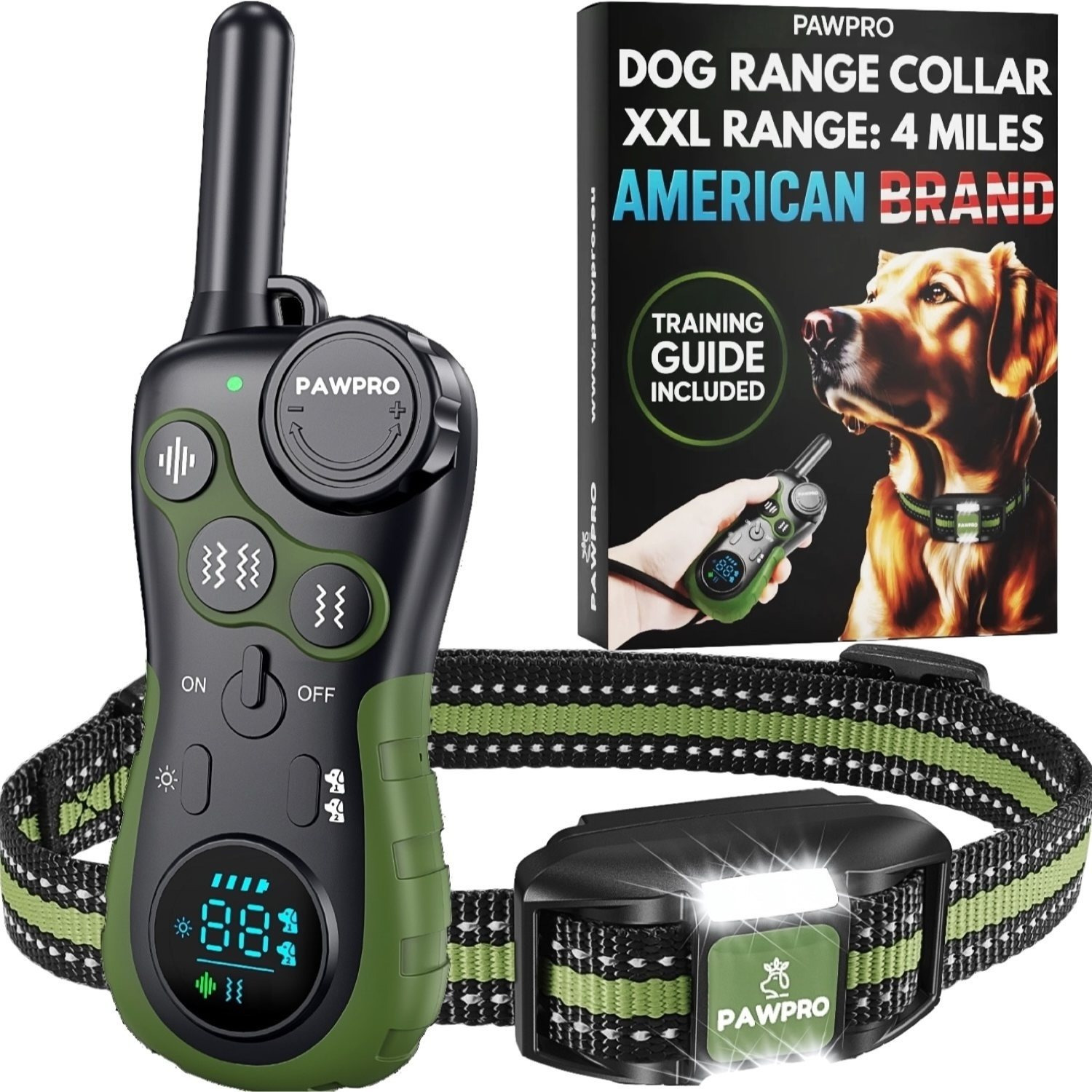   Dog Training Collar - XXL 3 Km Range - No Electric Shock, Fully   with       Law - IPX7 Waterproof And USB Rechargeable - Sound, Vibration,   Vibration And Built-In Night Light Mode - Suitable for All Dogs, Small Or Large, Long-Haired Or Short-Haired -   Stopping Excessive Barking And Improving   -   Results in   Days -   Delivery     Hours in Hungary.