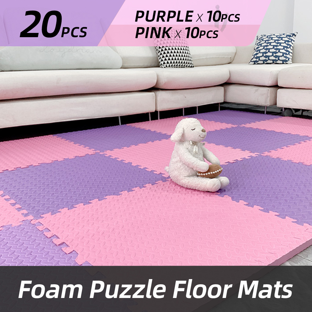 Image of Interlocking High-density Eva Foam Mat Assembled, Non-slip Joint Mat, Crawling Mat, Gym Protection Mat, Diy Cuttable Floor Mat, Suitable For Gym, Living Room.