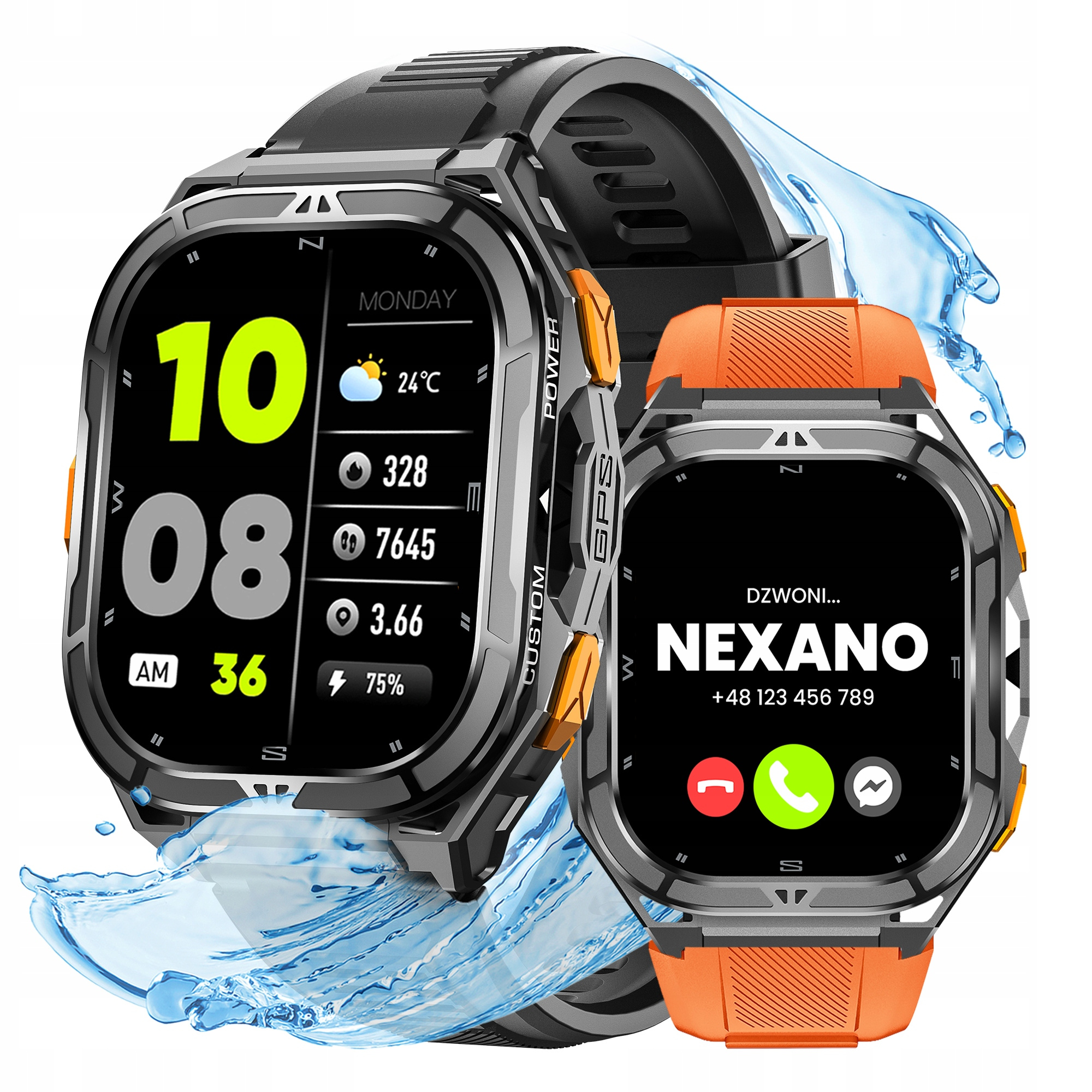 TEMU Men's Smartwatch With Gps, Calls, And