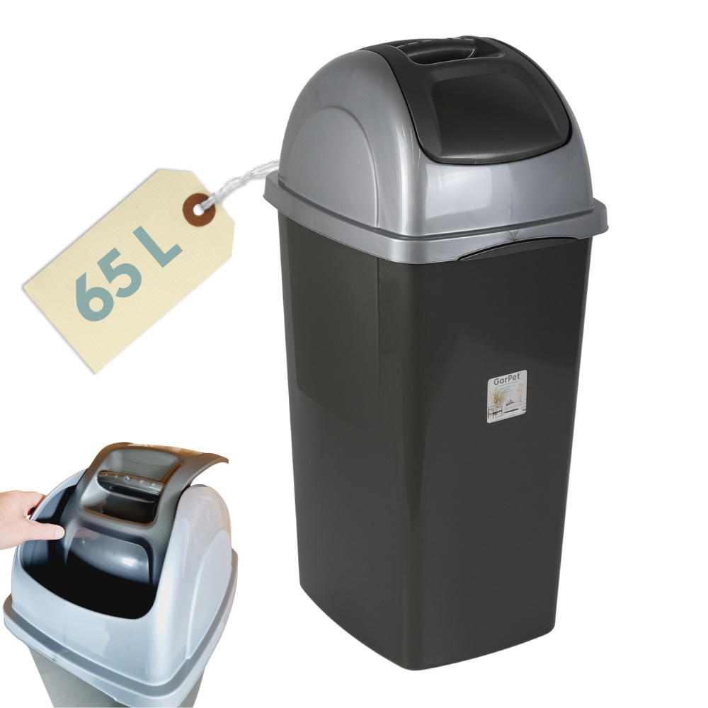 TEMU Trash Can Swing Lid Trash Can Kitchen 65 L Large Swing Trash Separator Trash Can Kitchen Trash Can With Lid Kitchen Trash Can