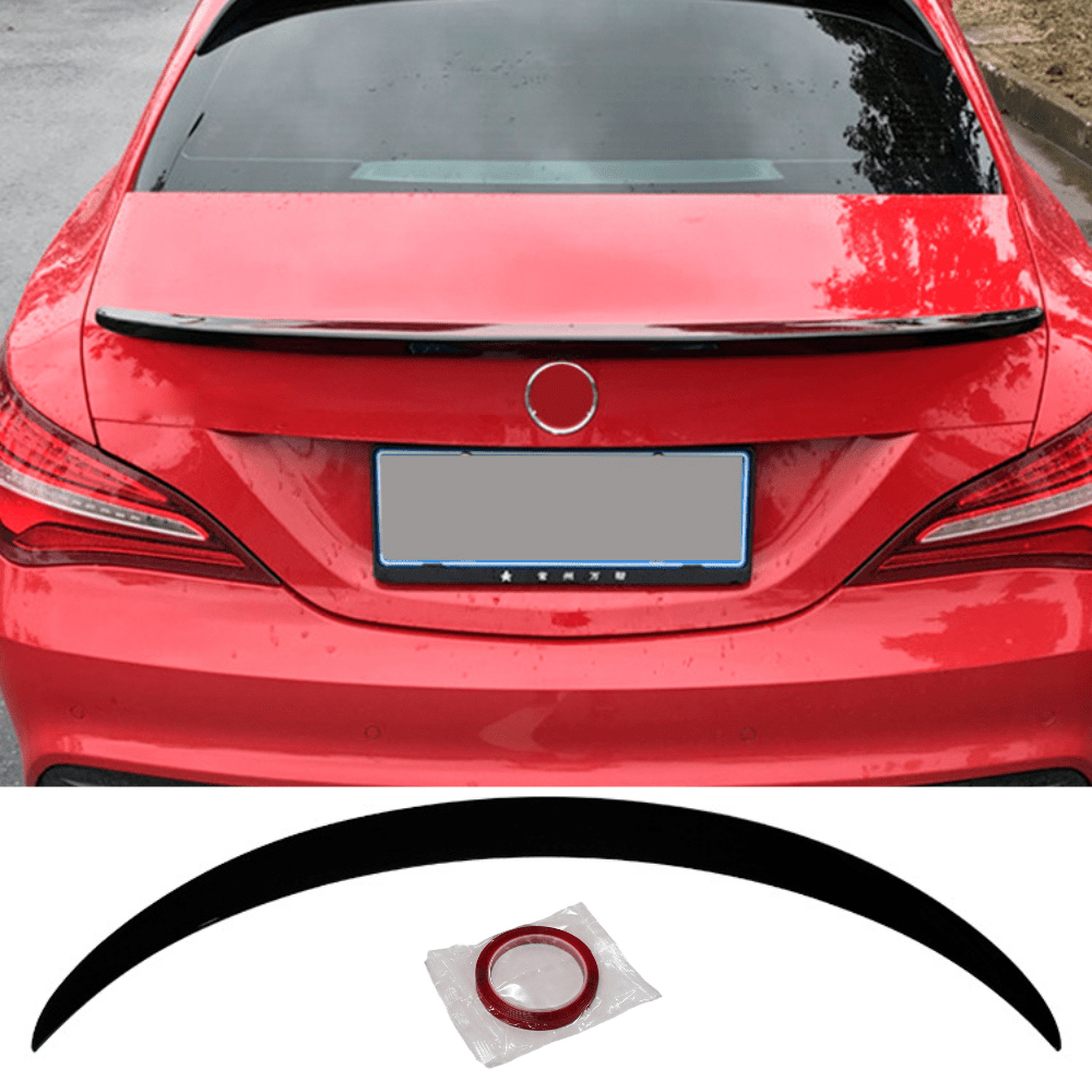 Rear Spoiler For Benz W117 2013-2019 Gloss Black Abs Plastic