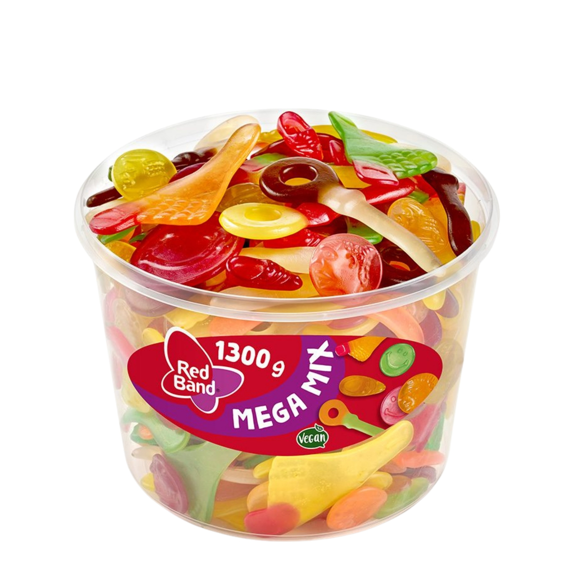 E-shop Red Band Mega Mix 1300 g Süßigkeiten Fruchtgummi