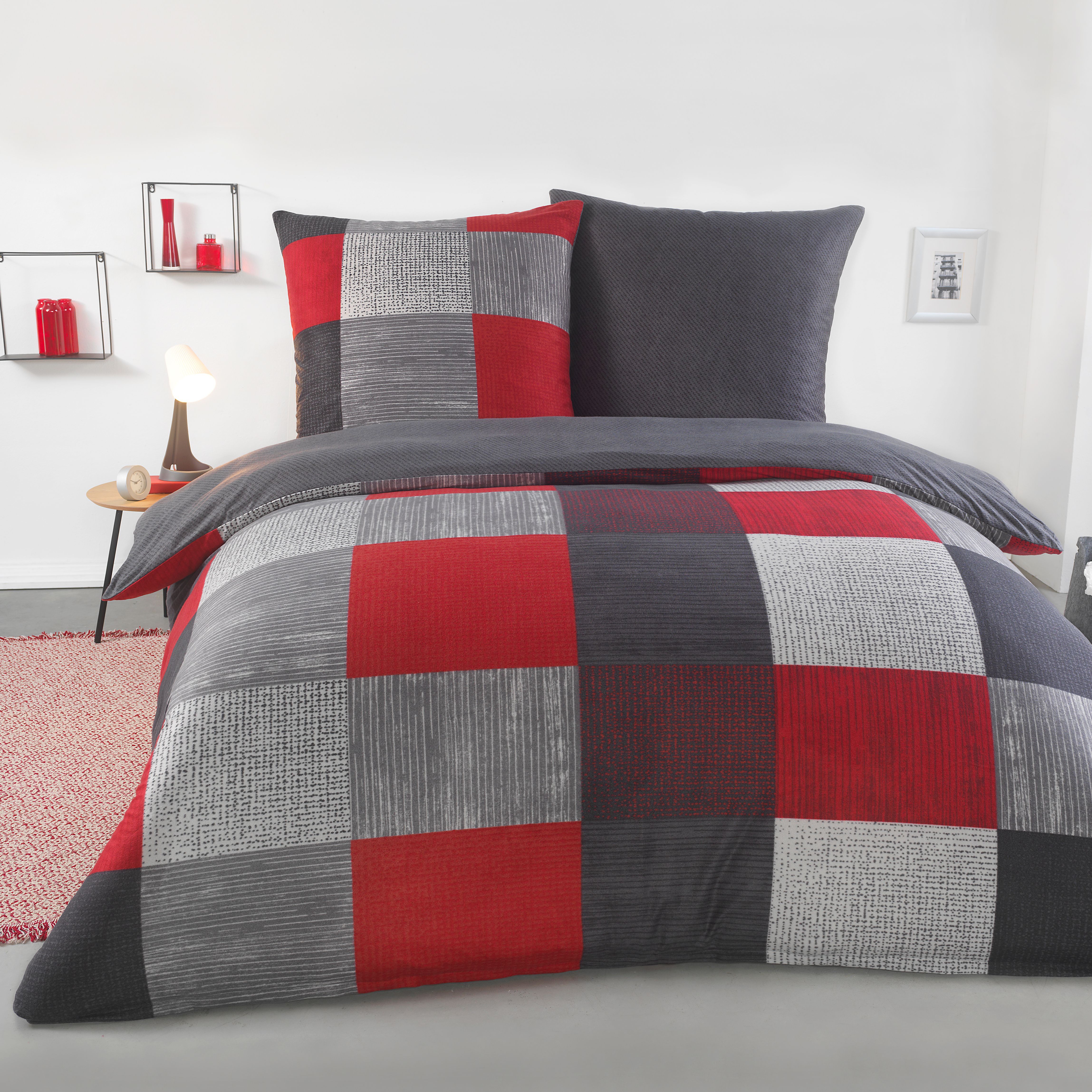Warm Fleece Winter Bedding Set 3pcs | Oversized For Double Bed | 100% Microfiber Plush | Duvet Cover 200x200 Or 200x220 + 2x 80x80 Cm | Zipper Closure |