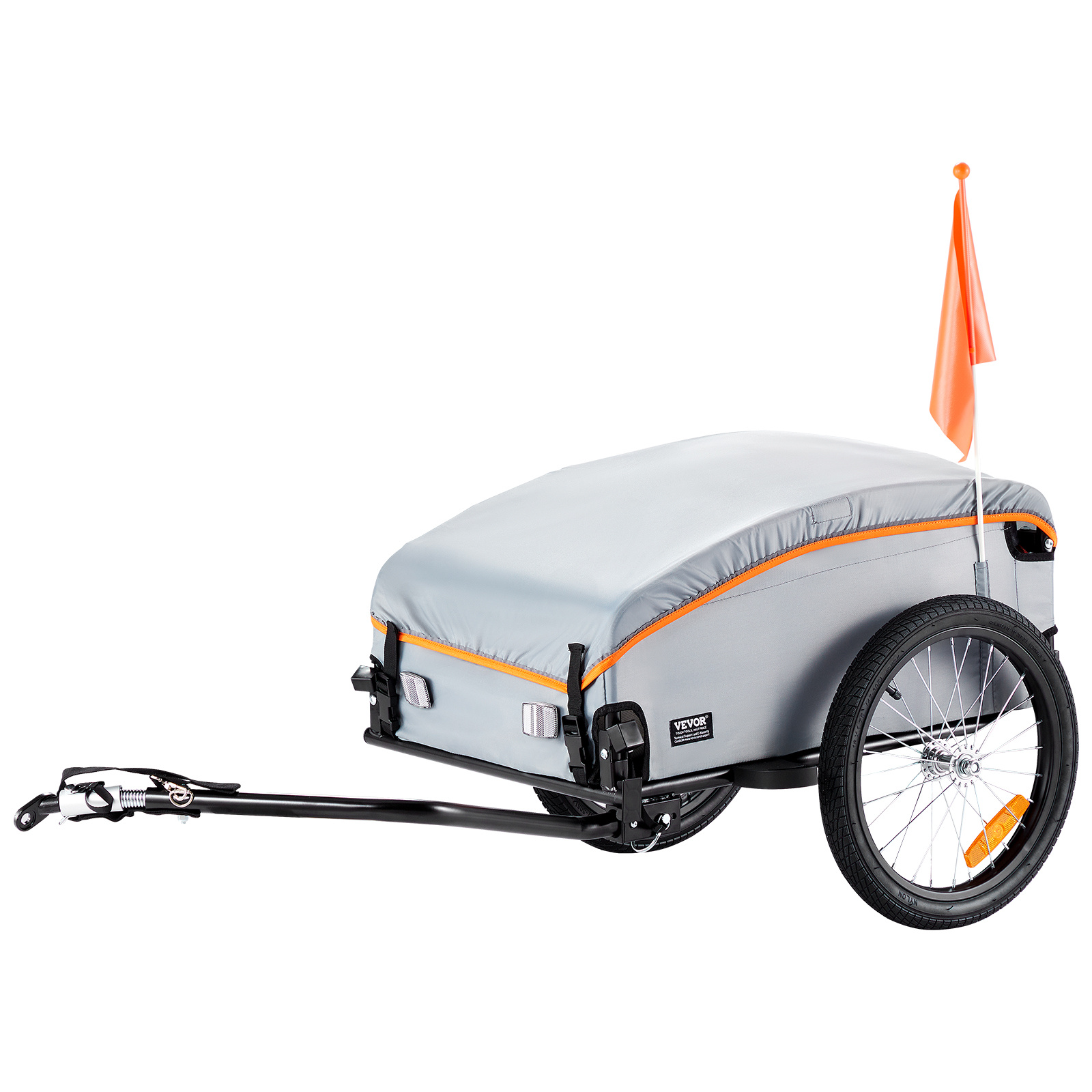 E-shop VEVOR Fahrrad-Cargo-Anhänger, 100 lbs Tragfähigkeit, Robuster Fahrradwagen, Faltbarer Kompakter Aufbewahrungsschrank mit Universalanschluss,