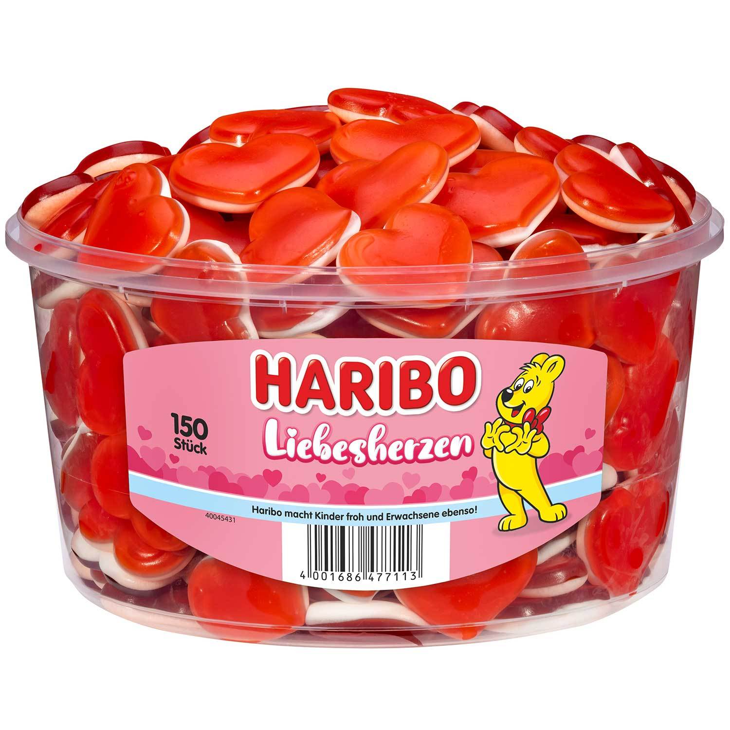 Image of Haribo Love Hearts, 150 Pieces