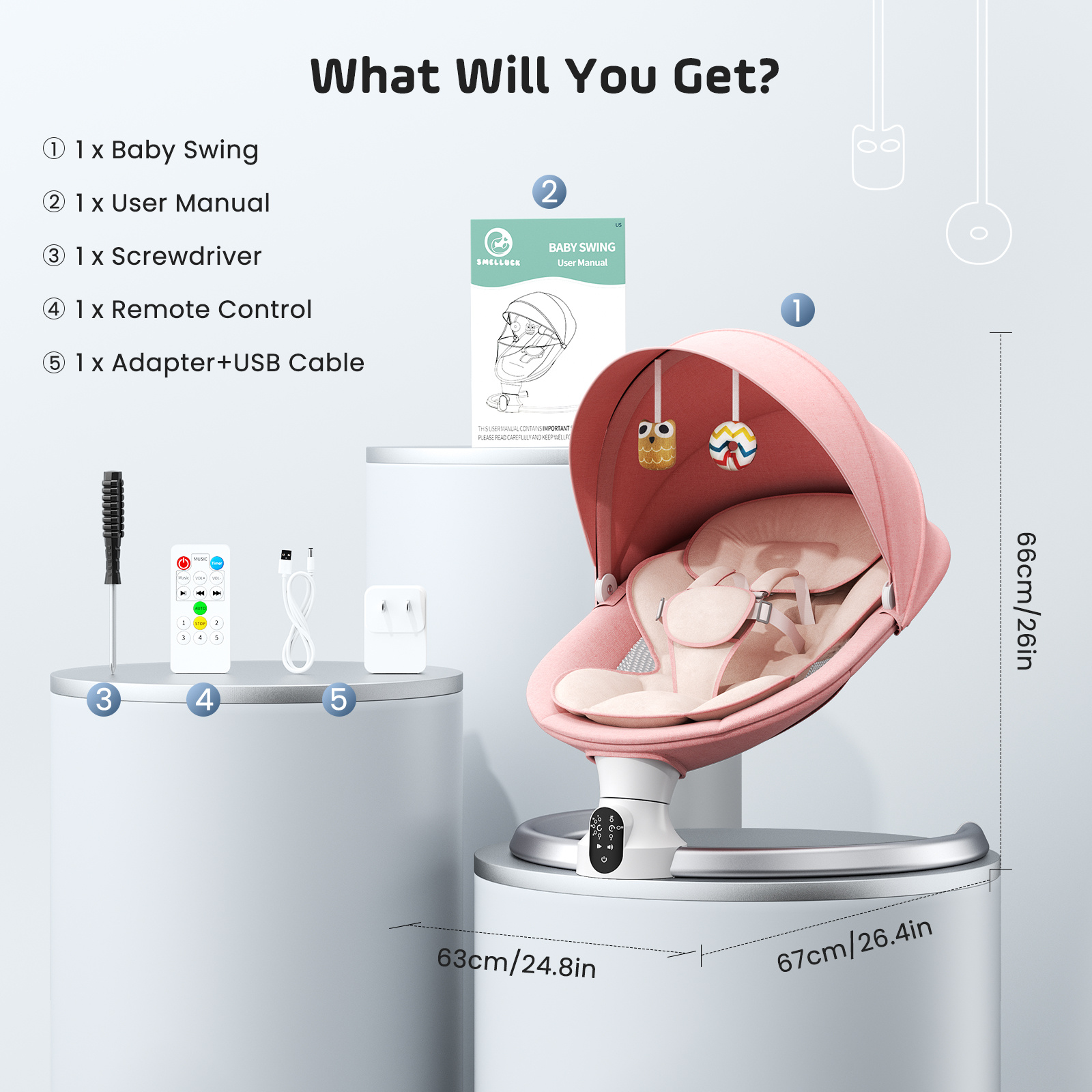 Smart Electric Rocker with APP & Remote Control