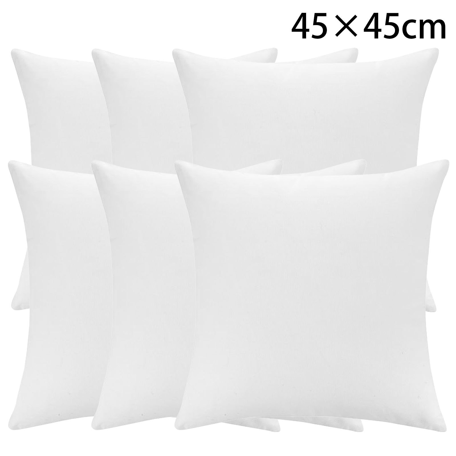 TEMU A 6 Unidades de Relleno de Cojín de Fibra Hueca Siliconada de Recuperación, Con de Tela, Cojín Decorativo para Hogar, Dormitorio y Salón