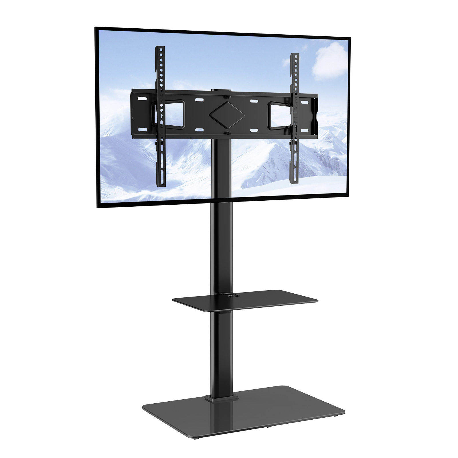 Vevor Tv Stand Mount Swivel Universal Tv Stand For 32-65 In Tvs Adjustable Height