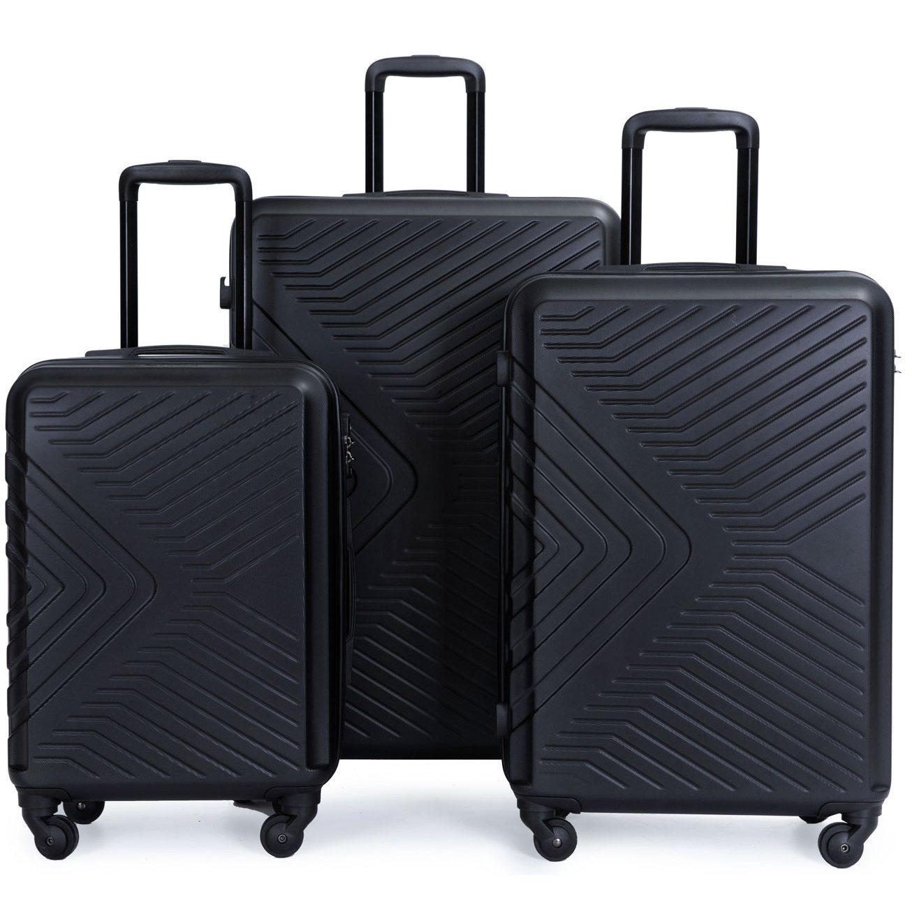Travelhouse Bali Suitcase & Trolleys - 3pcs Hardshell Suitcase Set With Wheels - , Scratch-resistant Abs Material - Tsa Number Lock - Stackable - Light & Space- Travel Suitcase