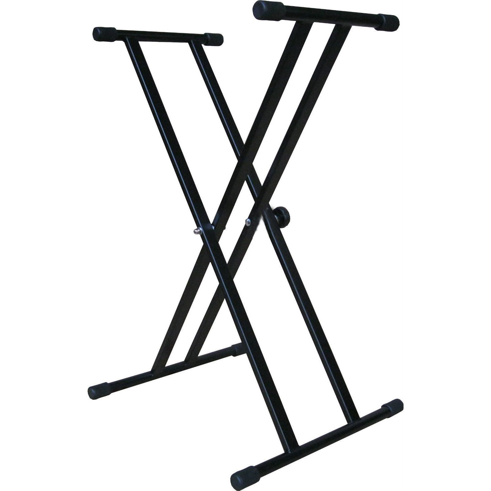Double Support Black Folding Keyboard Stand