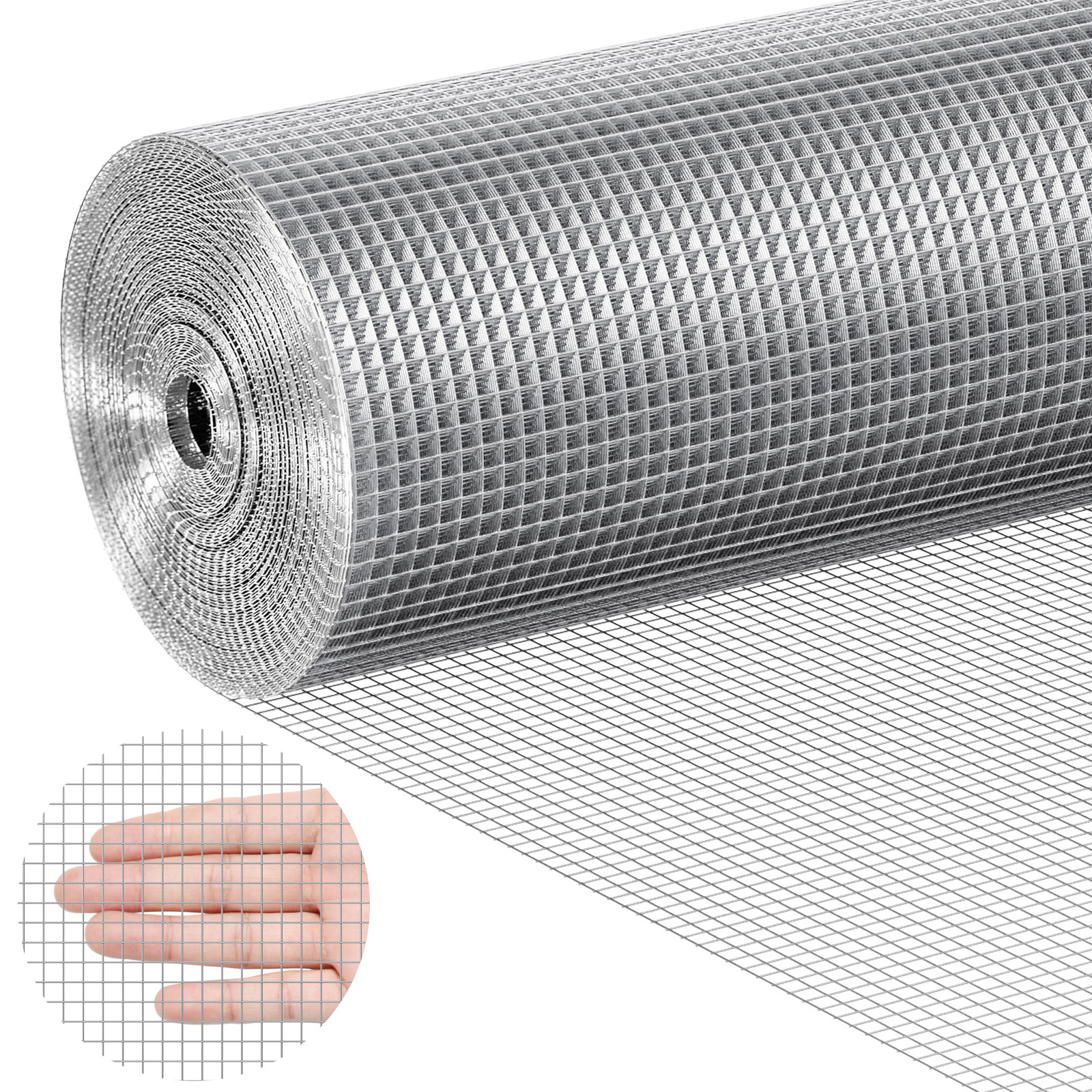 Vevor Hardware Cloth 1/4" 48in X 100ft 23 Ga Wire Mesh Roll Chicken Wire Fencing