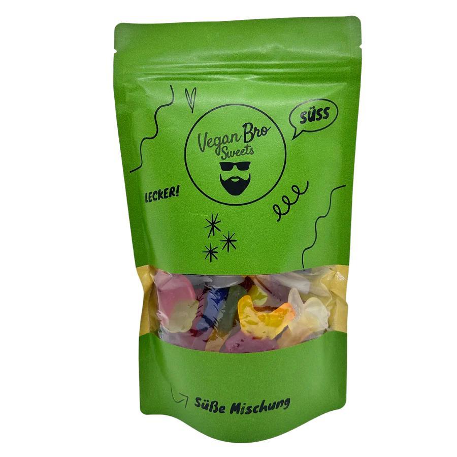 Image of Vegan Bro Sweets Big Bag Sweet - 500g Vegan Fruit Gummies Wine Gum Candy Bar - Perfect For Gifting