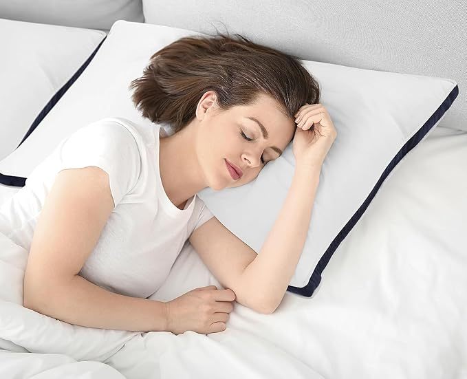 4 Fluffy Bounce Back Hotel Pillows Side Sleeper Deep Premium Filled Hotel Quality White Pillows, Neck Support Sleeping Bedroom, Guestroom, Bed Pillow for Comfort & Relaxation Dust Proof Resistant