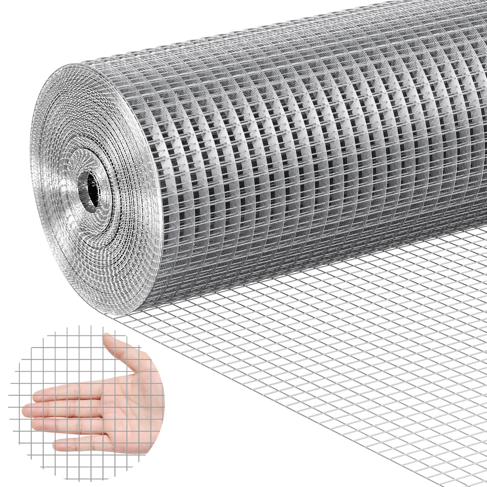 Vevor Hardware Cloth 1/2" 48in X 100ft 19 Ga Wire Mesh Roll Chicken Wire Fencing