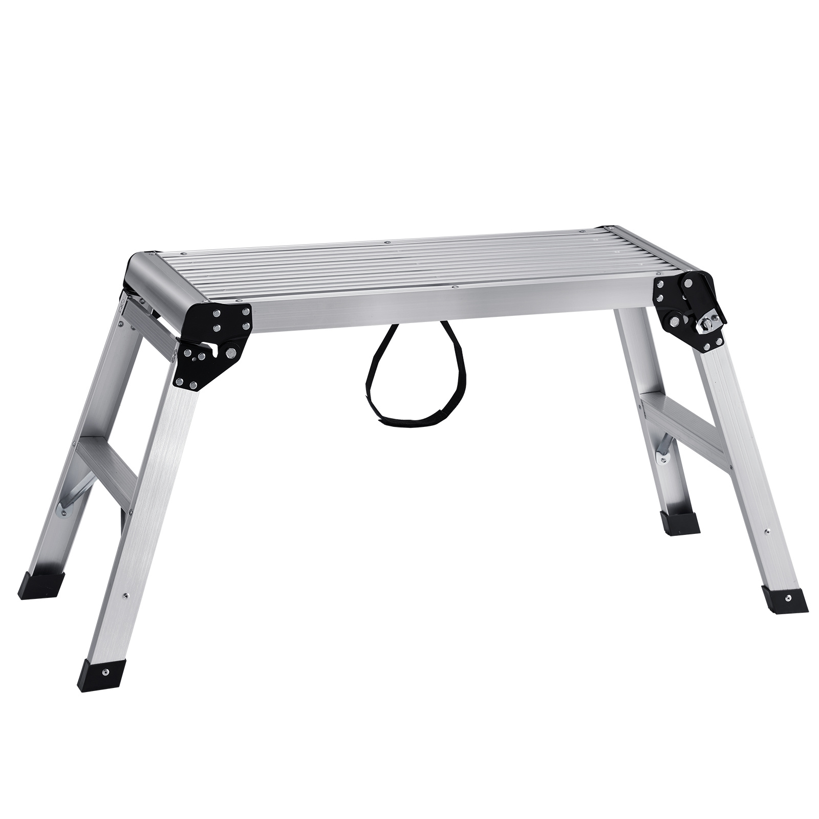 TEMU Plataforma de Trabajo Plegable VEVOR, Capacidad de Carga de 330 lbs, Escalera de Aluminio para Paneles de Yeso, de Trabajo Resistente con Patas