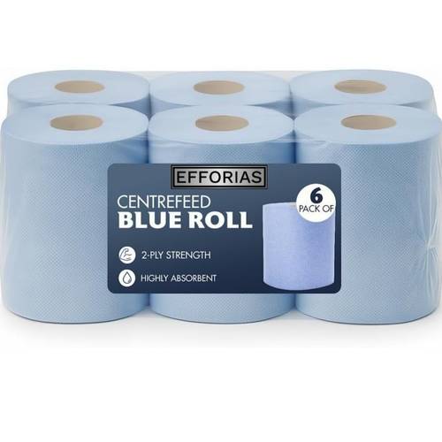 100m 2 ply embossed paper towels strong absorbent 6 pack uk supplier commercial kitchen use cleaning toilet