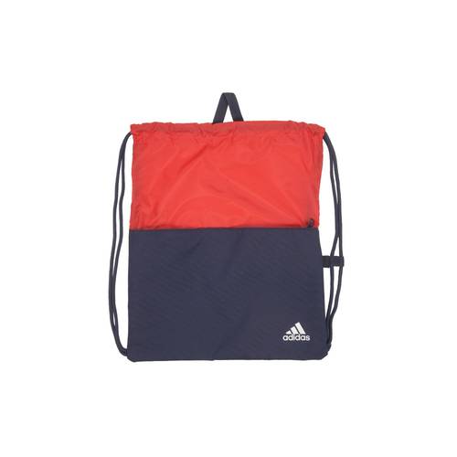 Gym Bag Zipped Front Pocket Red/Navy