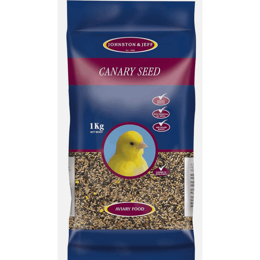 TEMU Johnston And Jeff Canary Bird Seed 1kg Bag Complete Nutrient For Healthy