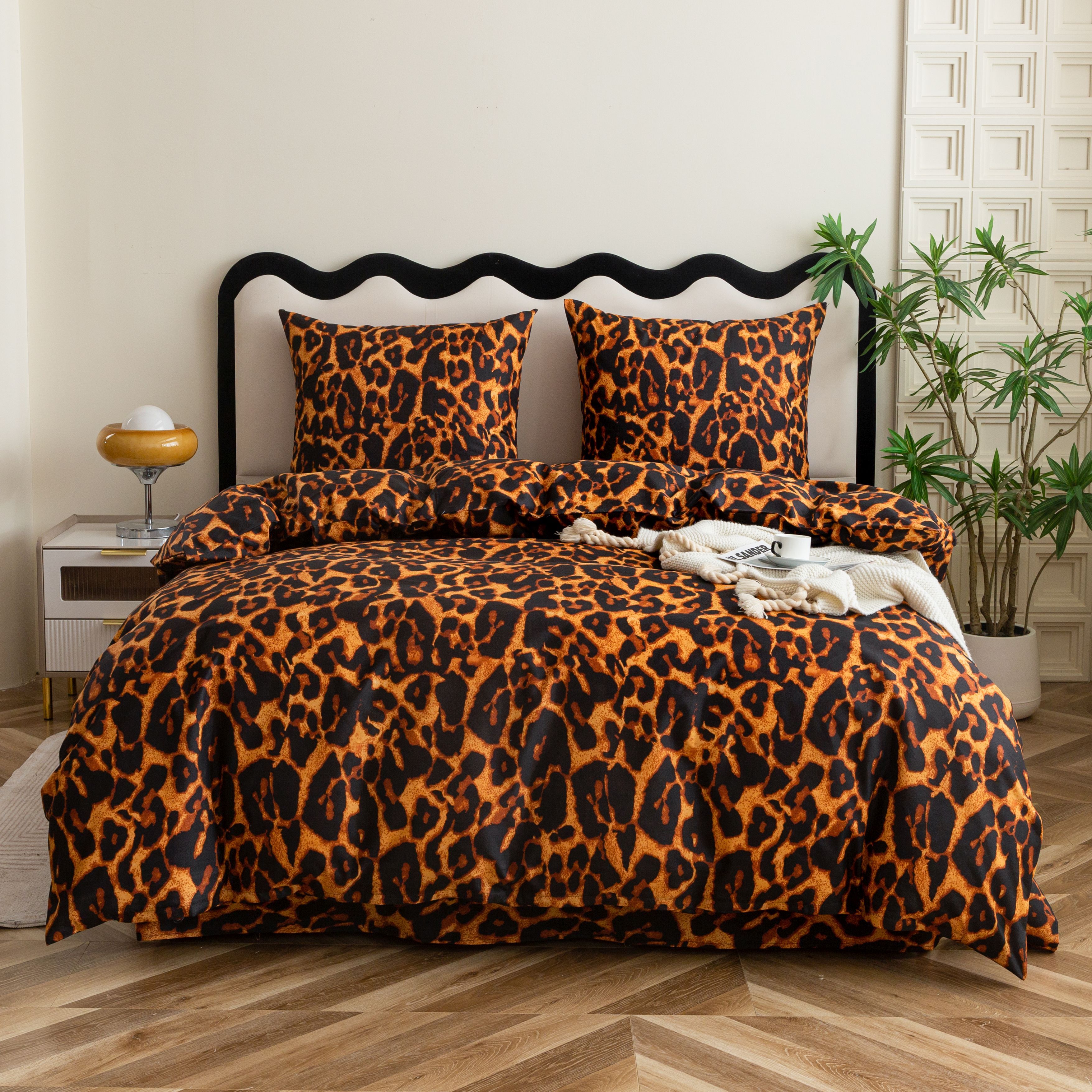 TEMU Ensemble de literie élégant dans une couleur tendance qui va révolutionner votre chambre ! comprend : une housse de couette + des taies