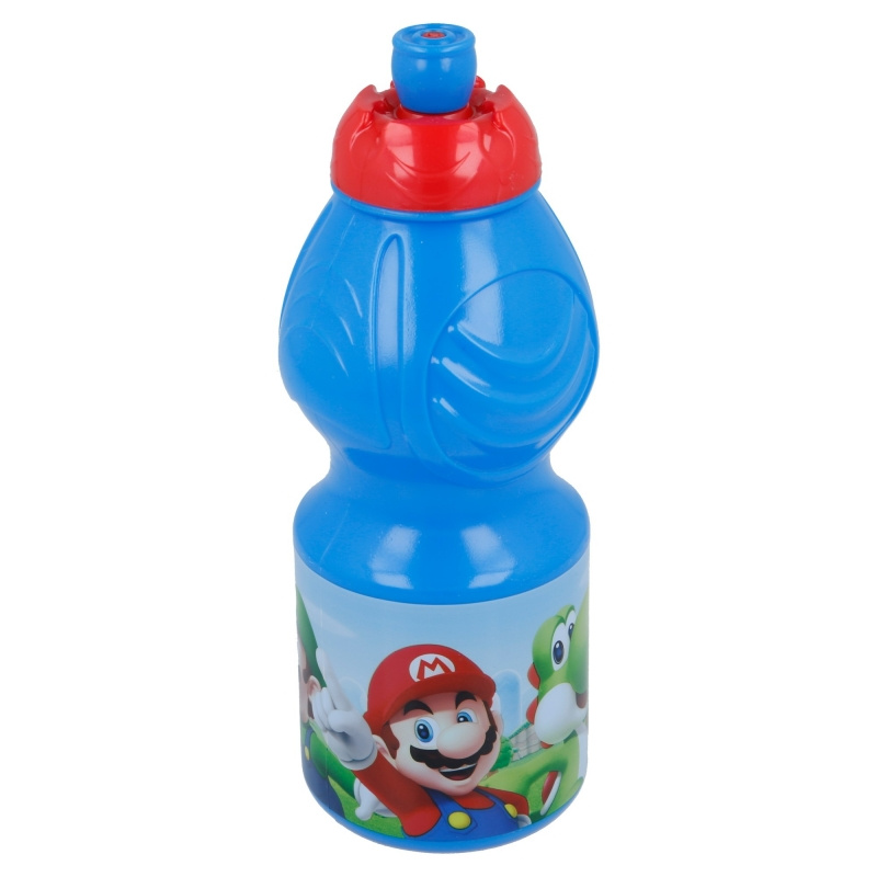 Super Mario Sport Plastic Fles voor Kinderen 400ML met Uitschuifbare Tuit
