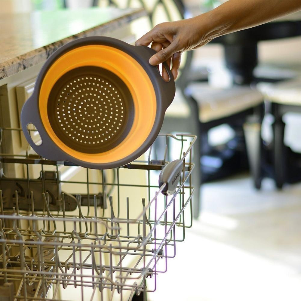 TEMU Silicone Foldable Colander Sitko, 24 Cm