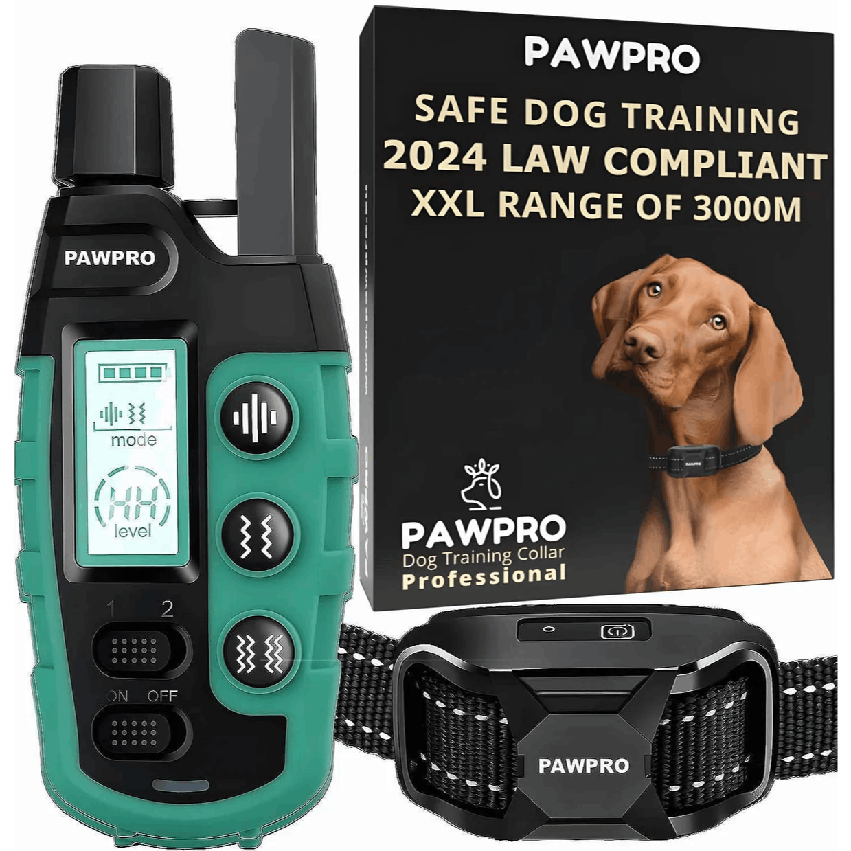   Training Collar for Dogs 3000M XXL Range |     Law 2024 – Animal Protection | 3 Gentle   Against Barking And   | Waterproof IPX7 & Fast Charging 2H (Up to 15 Days of Operation) | for All Dogs from   75Kg, Small And Large Breeds | Premium Hypoallergenic Materials for Everyday   |   Results in   Days (97% Success Rate) | Fast Delivery from Slovakia 48H + 2 Years   &  