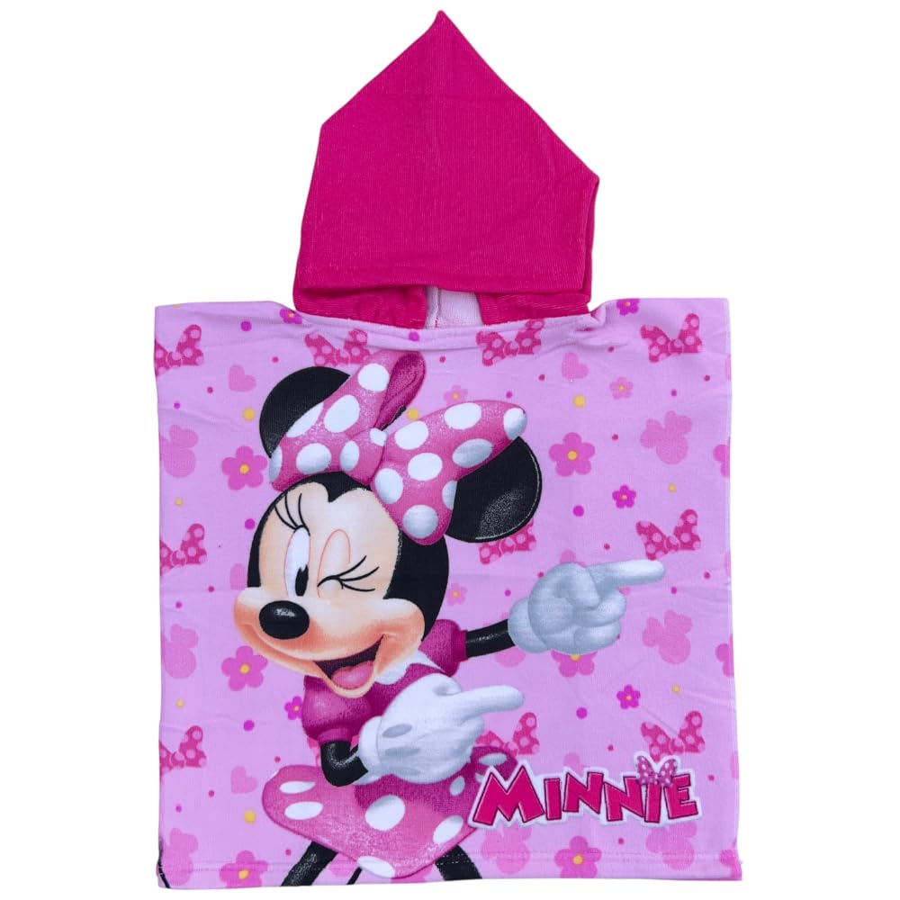 Mouse - Hooded Poncho Beach Towel For Sea And Pool, Microfiber Bathrobe 55x90 Cm, Quick-dry, Mouse