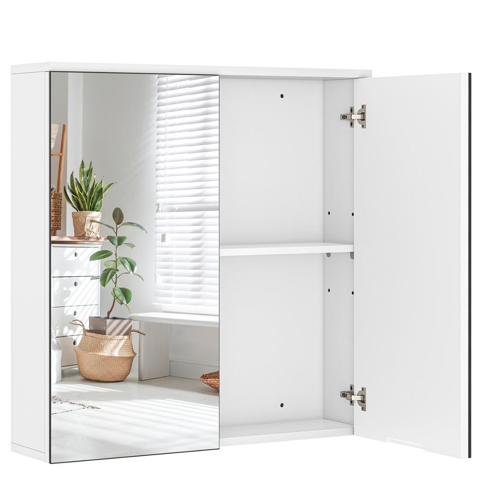 Costoffs Bathroom Cabinet Wall-mounted Mirror Cabinet With Mirror Door Compact Bathroom Storage