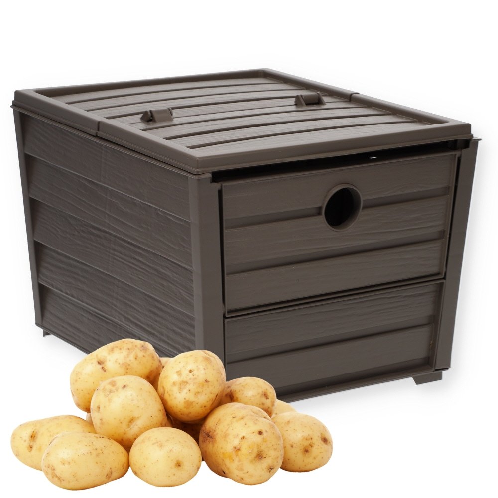 E-shop Gemüsebox Kartoffel Aufbewahrungsbox Obst Gemüse Zwiebel Aufbewahrung Box Korb Behälter Obstkiste Vorratsbox