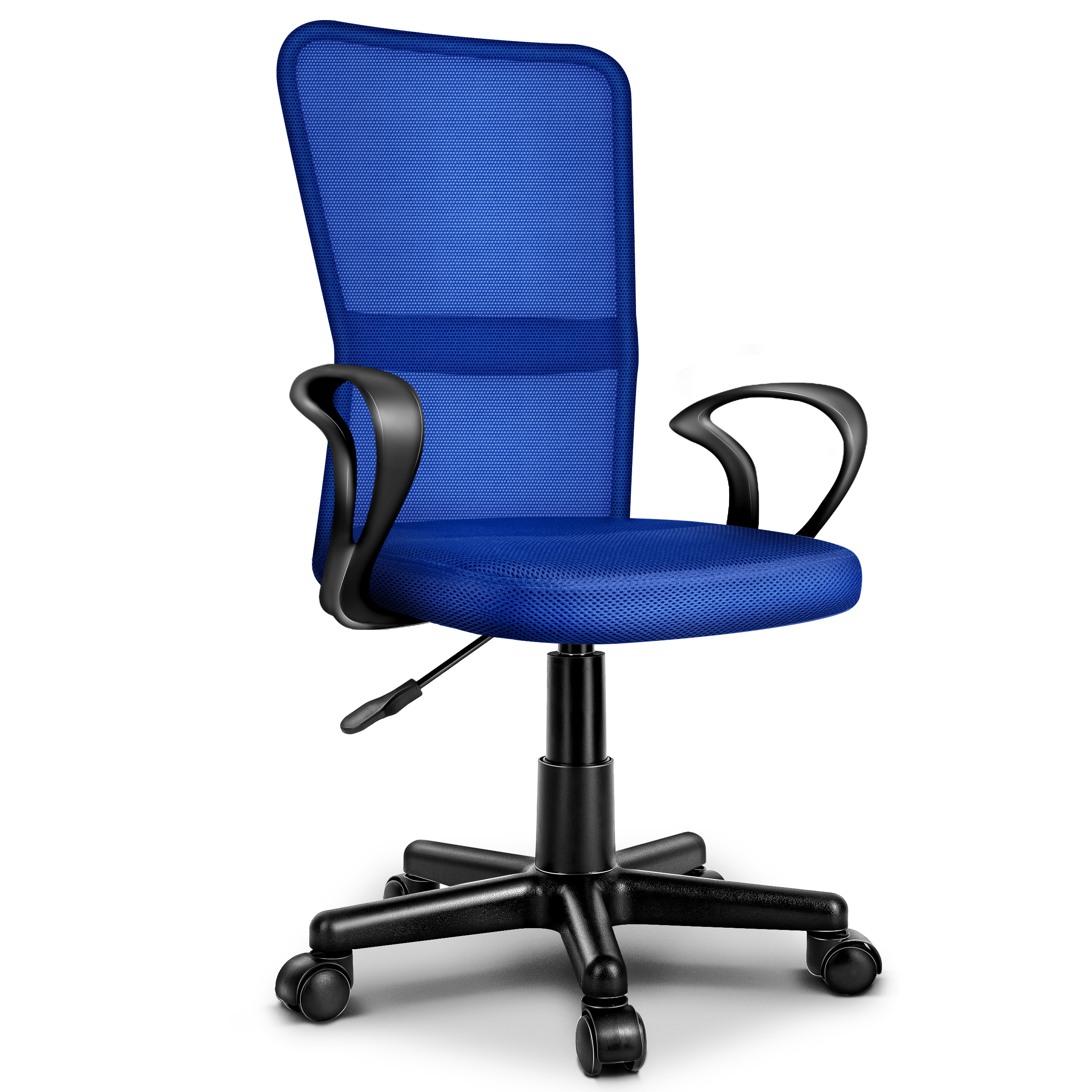 TEMU Silla de Oficina TRESKO® con Reposabrazos, Altura Ajustable | Silla de Malla Transpirable | Silla de Escritorio con Ruedas de Plástico Ligeras,