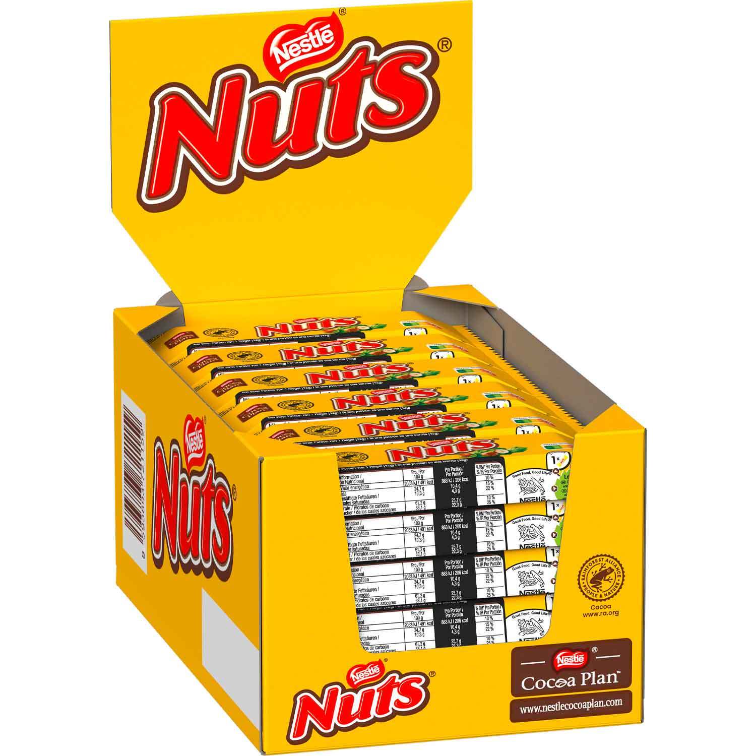 Nuts 24x42g Nuts Chocolate Bar