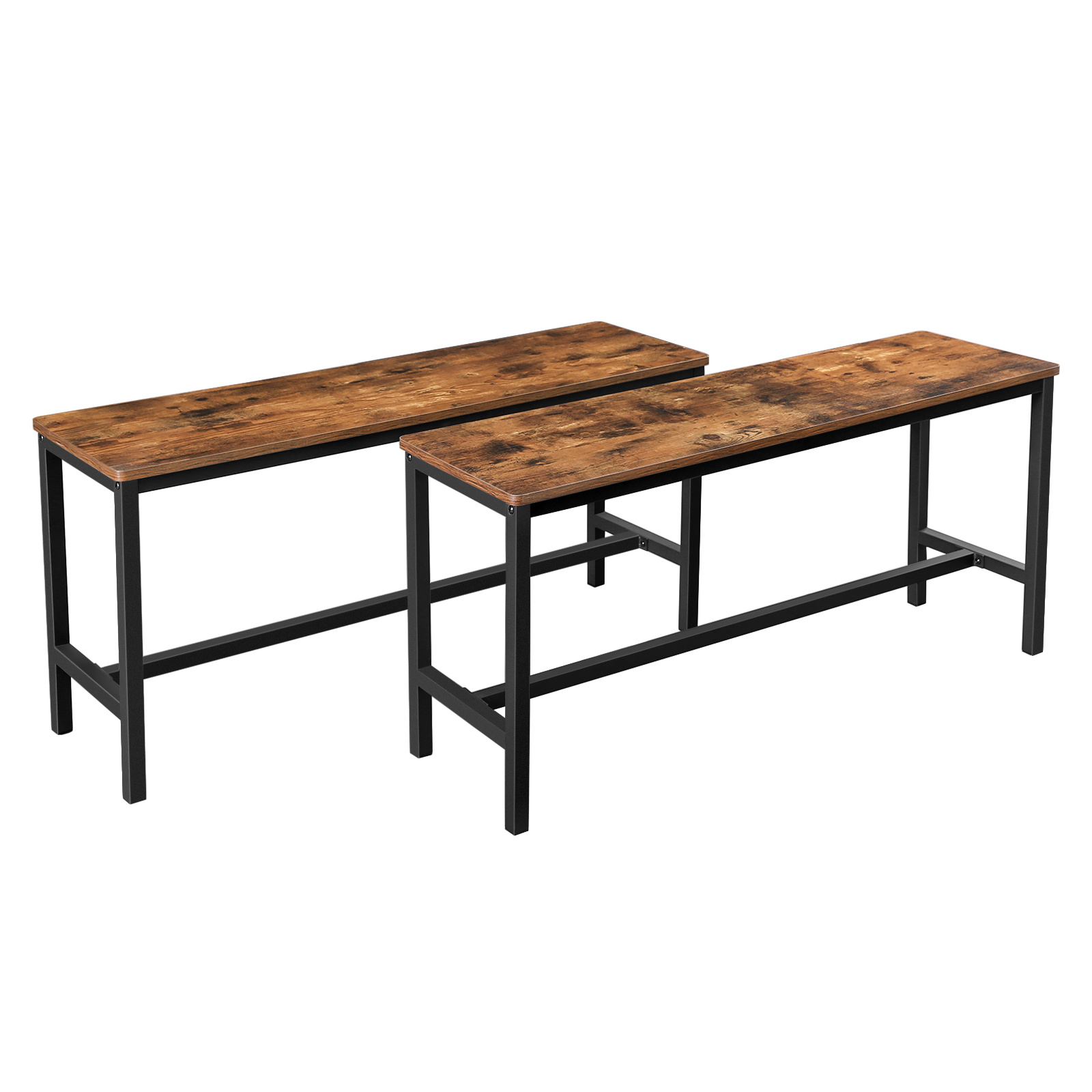 TEMU Set Sedie da Rettangolari in Tono Legno , Dimensioni 108x32.5x50cm, Ideali per Soggiorno o Zona , Materiali Duraturi e Resistenti all'Usura,