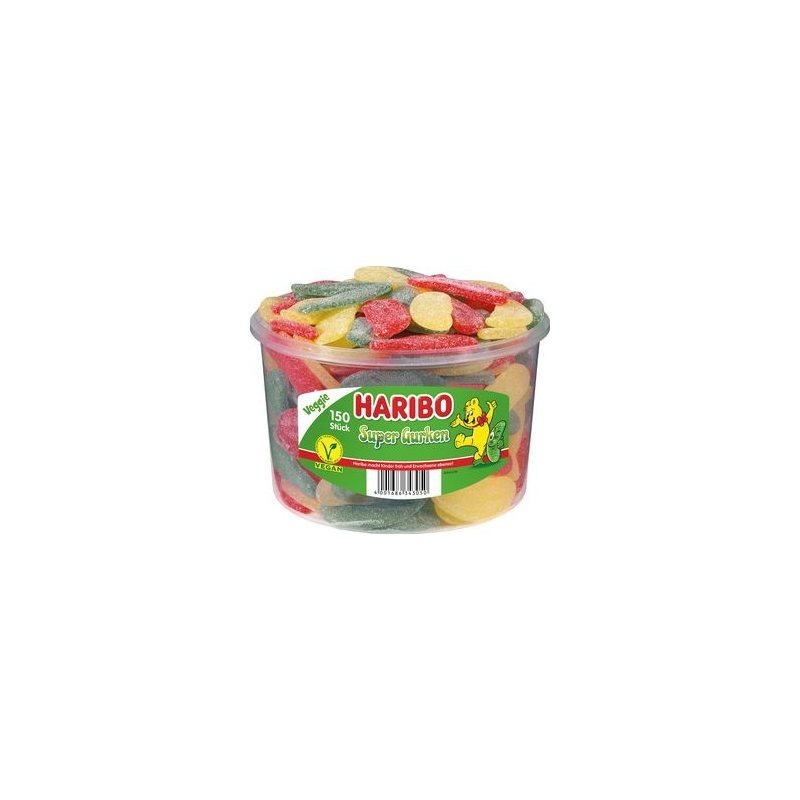 Haribo Super Gherkins Vegan 150 Pieces 1350g