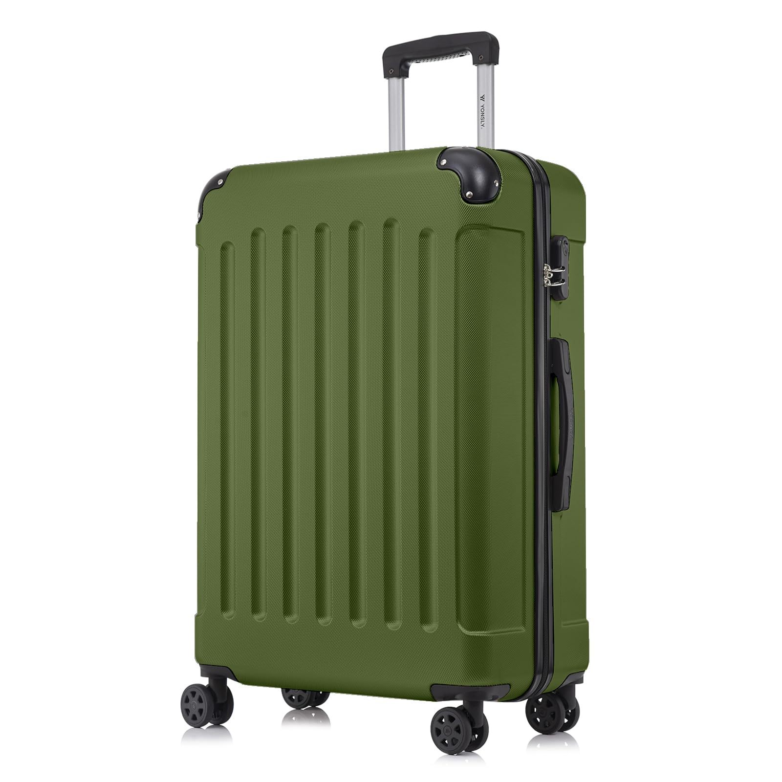Cabin Luggage, Hard Shell With 4 Wheels 360° Spinner & Number Lock, Suitcase For Travel & Business