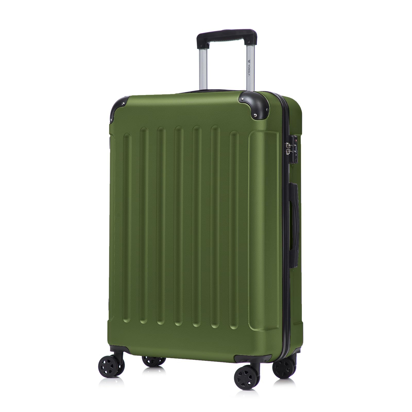 Suitcase Trolley Hardshell Case With And Ykk Zipper, 4-wheel 360° Spinner Cabin Luggage Carry-on For Travel And Vacation