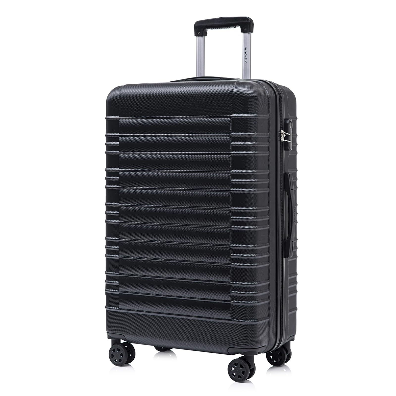 Image of Suitcase, Trolley Travel Luggage, Rolling Carry-on Suitcase With 4 X 360° Wheels, Hardshell Travel Case, Combination Lock, Handle For Vacation, Travel