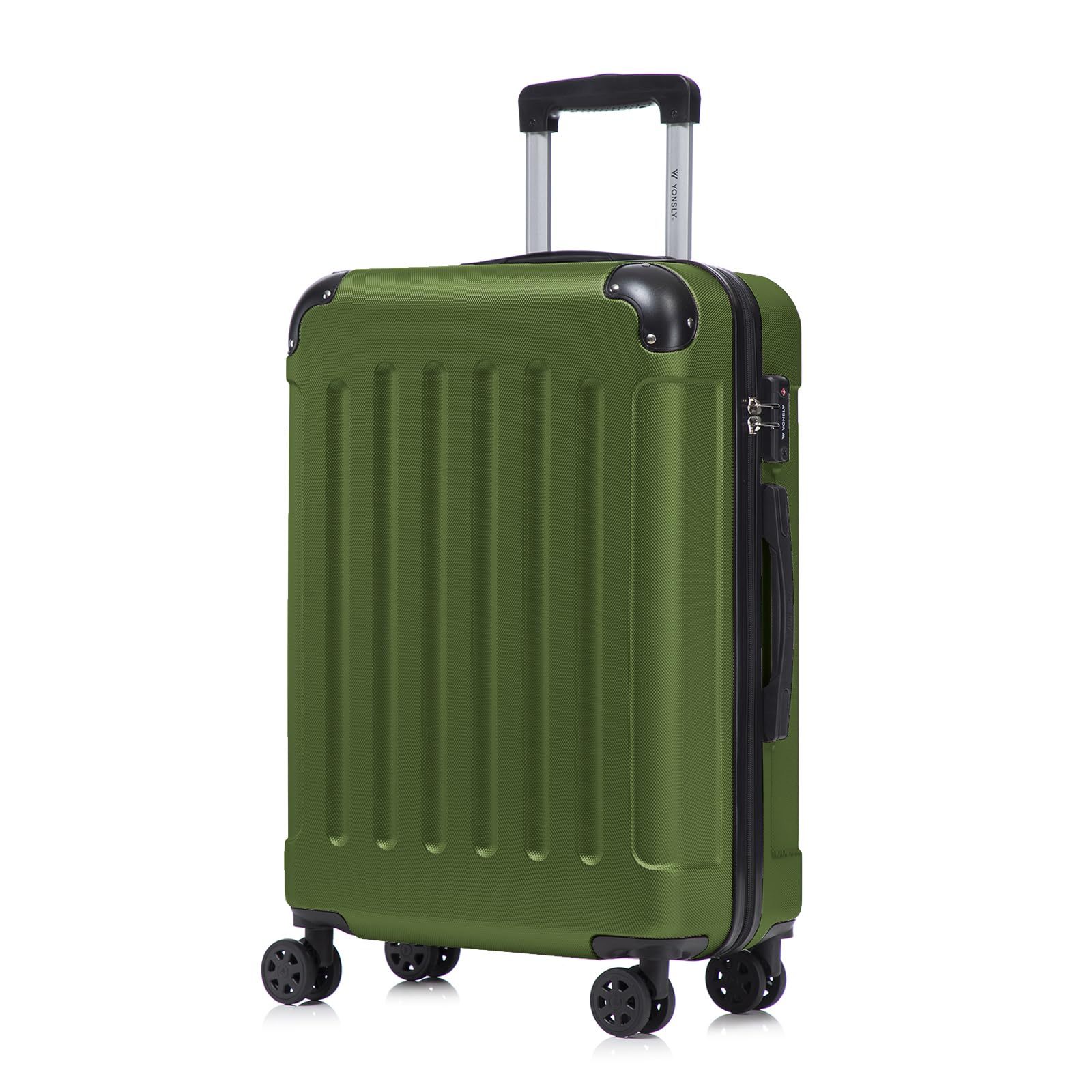 Suitcase Trolley Hardshell Case With And Ykk Zipper, 4-wheel 360° Spinner Cabin Luggage Carry-on For Travel And Vacation