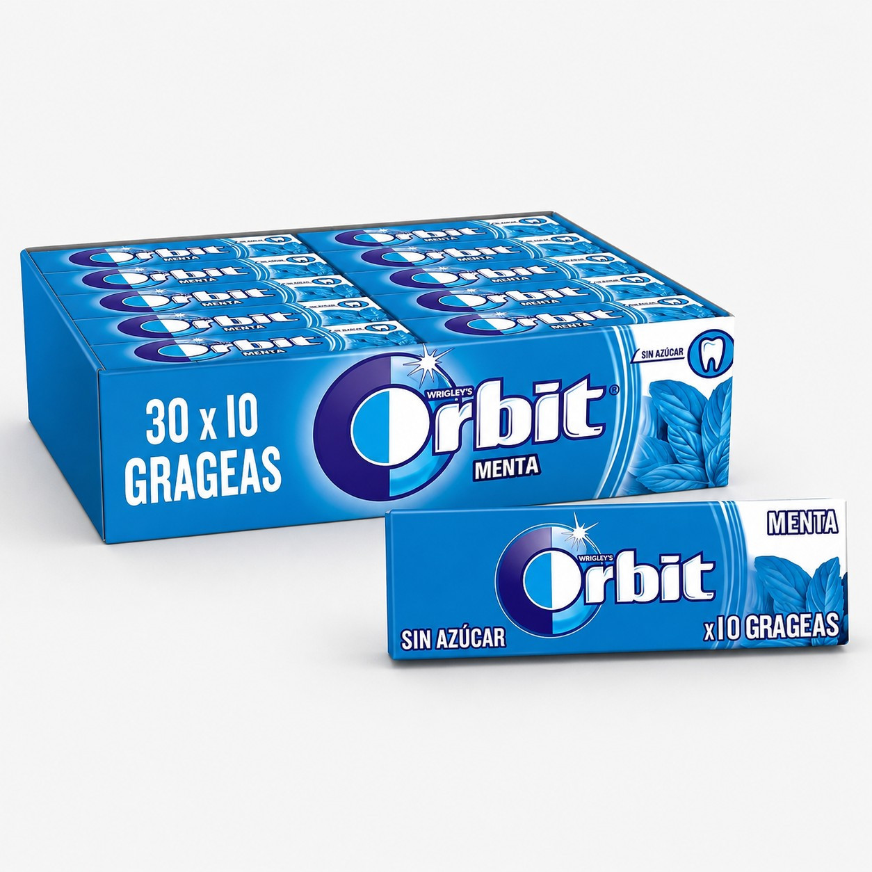 Image of Orbit Mint – Sugar-free Chewing Gum For Fresh Breath – Refreshing Dental Care In Bulk Pack – 30 X 10 Dragees