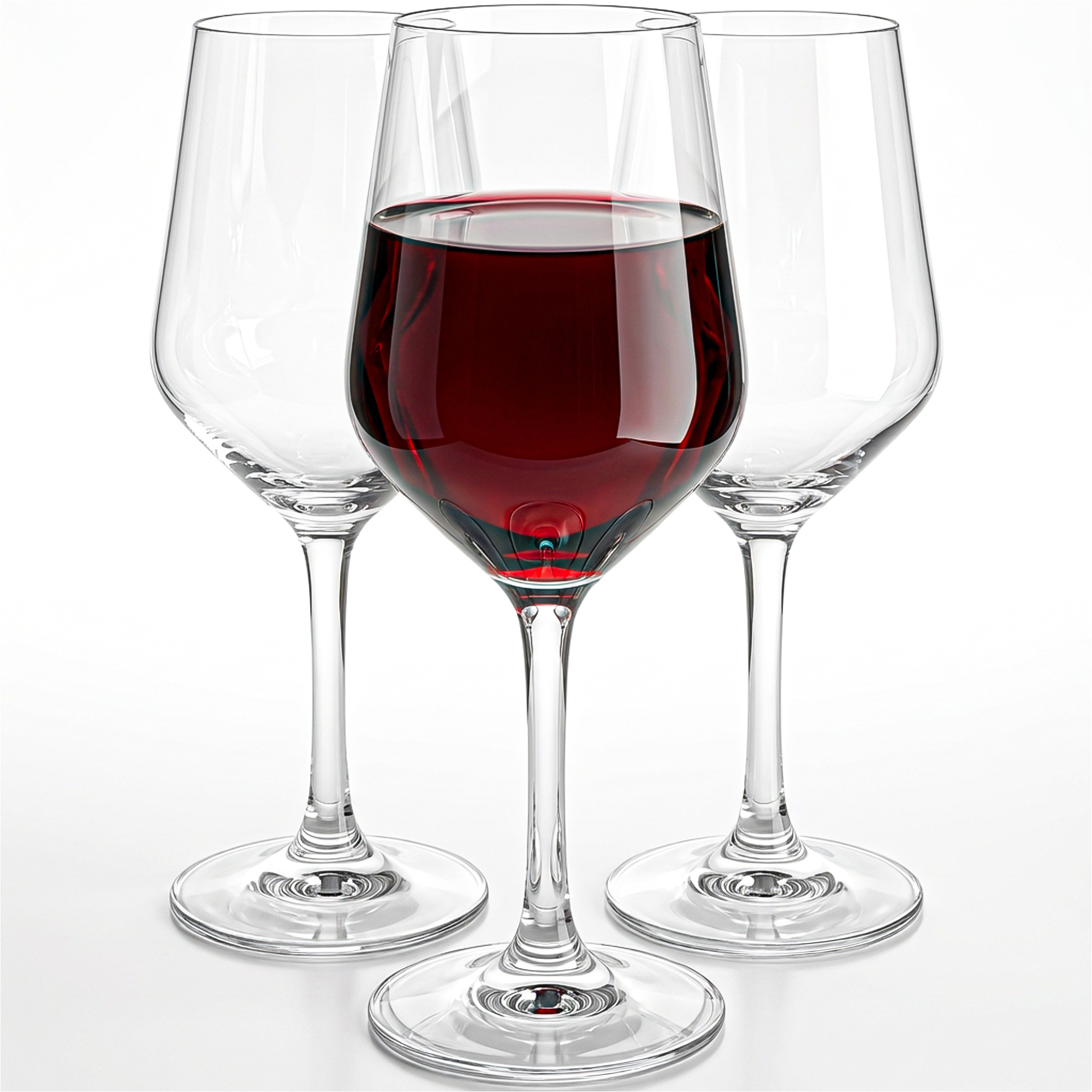 Image of 6-piece Wine Glass Set, 470 Ml – Elegant Tulip-shaped Crystal Glasses, Ideal For White Wine And Aperitifs, Dishwasher Safe