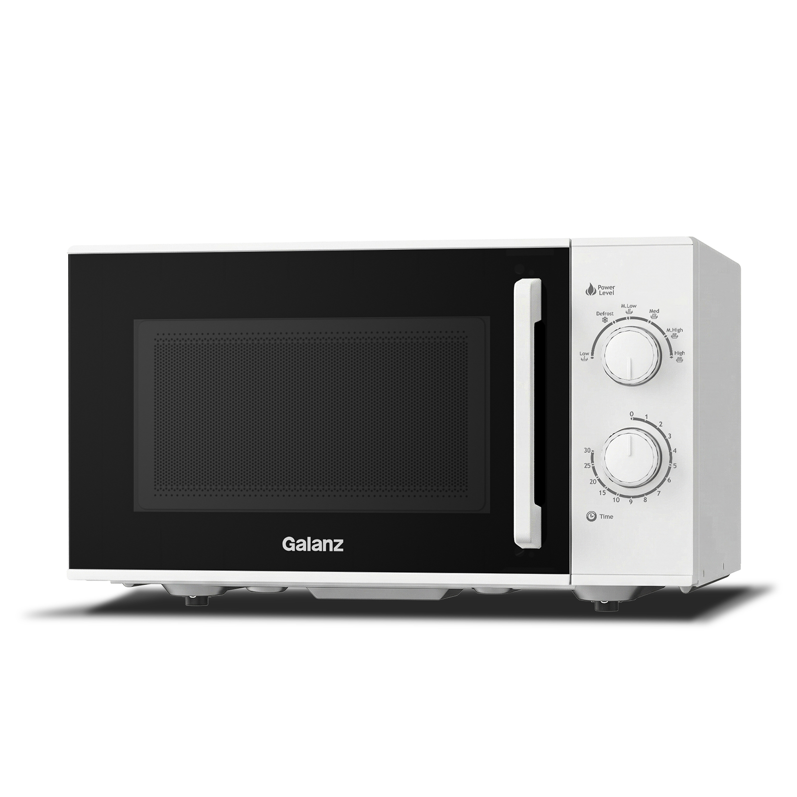 Image of Galanz 25l 900w Microwave – 6 Power Levels, Mechanical Rotary Knobs, Quick & , Black