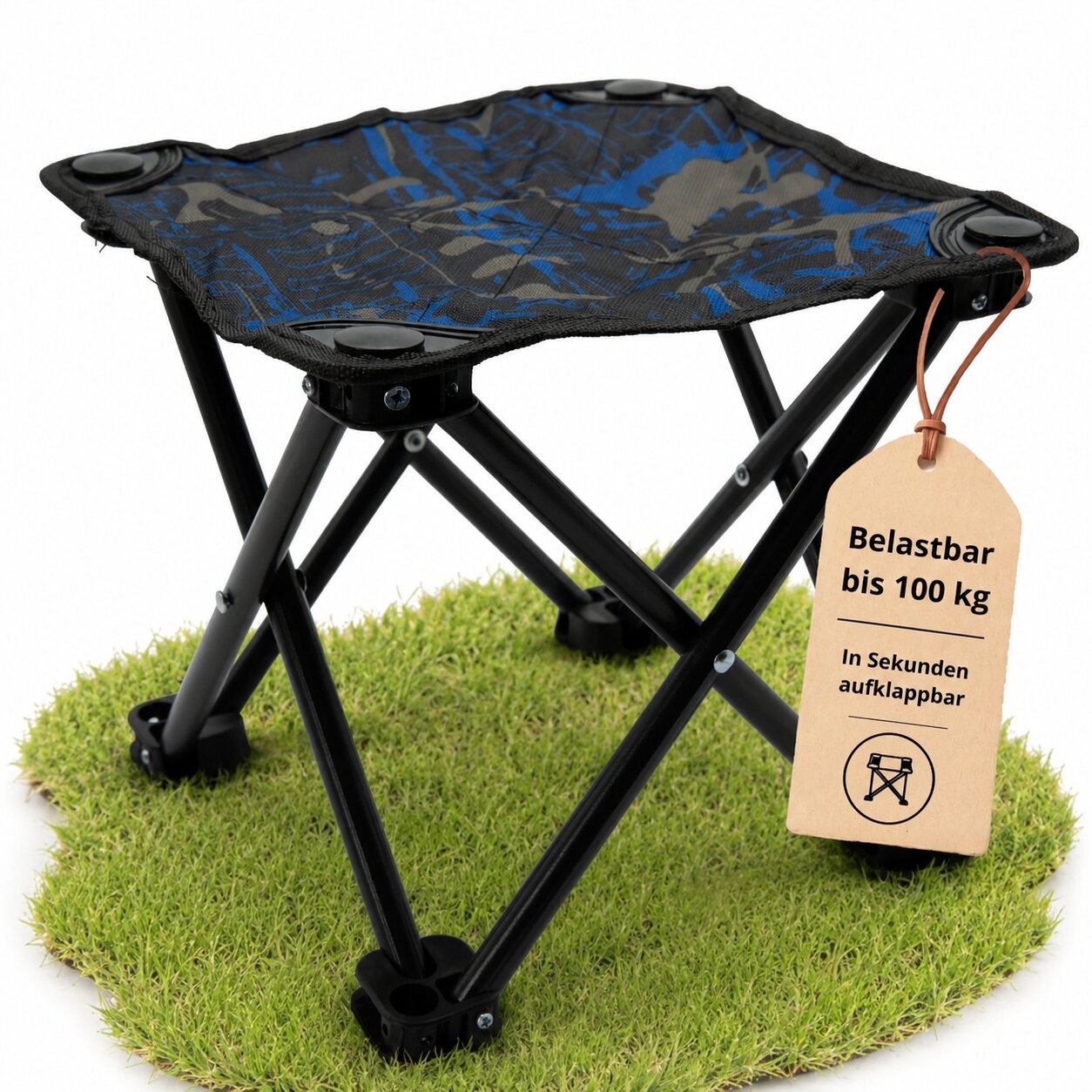 Foldable Camping Stool, Outdoor Folding Stool, Tripod Fishing Stool, Compact Folding Stool With Storage Bag, Lightweight Ultralight Folding Camping Stool