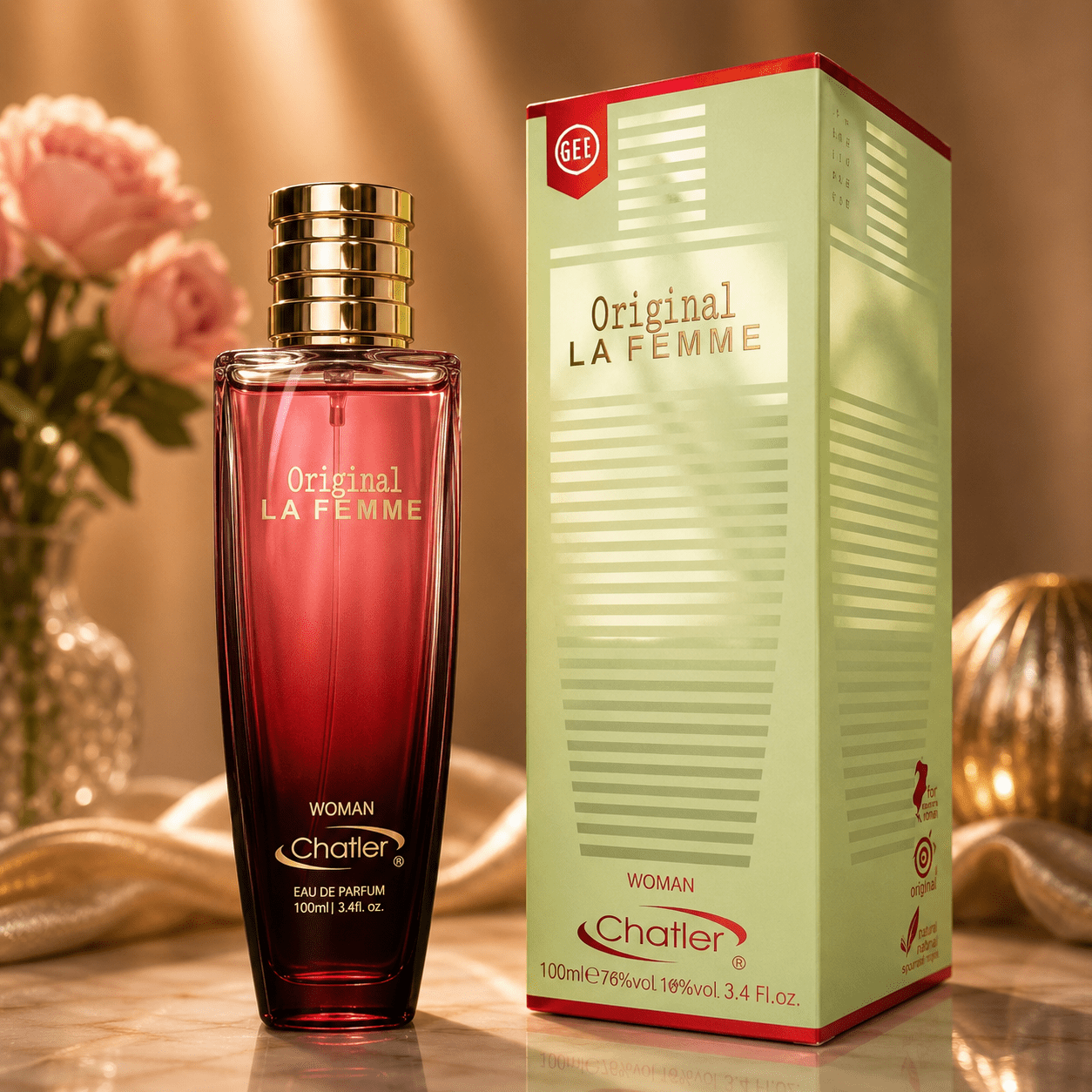 Everlyx - La Femme Original Perfume For Women By Chatler, Eau De Parfume, 100ml, Scent With A Soft, , Light Feminine Fragrance