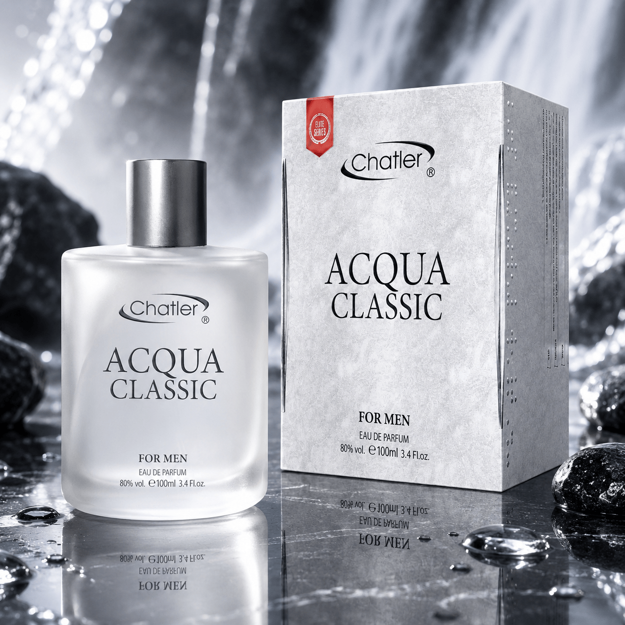 Everlyx - Acqua Chatler , 100 Ml - Fragrance With Marine, Citrus, And Notes For And Energy - Ideal For Everyday Use Or Warm