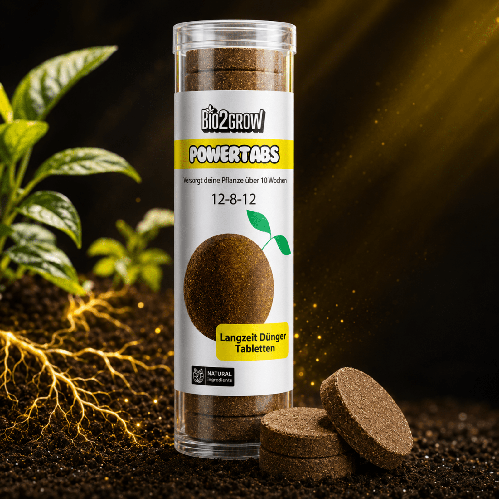 Bio2grow –long- Fertilizer Tablets For Plants, Vegetables, Herbs, Garden & Raised Beds