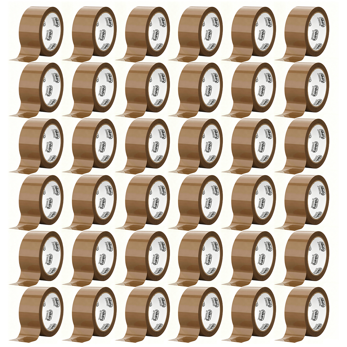 Brown Packing Tape, Parcel Adhesive Tape, Low-noise Packing Tape For Packaging And Shipping Boxes - Brown,50m Per Roll