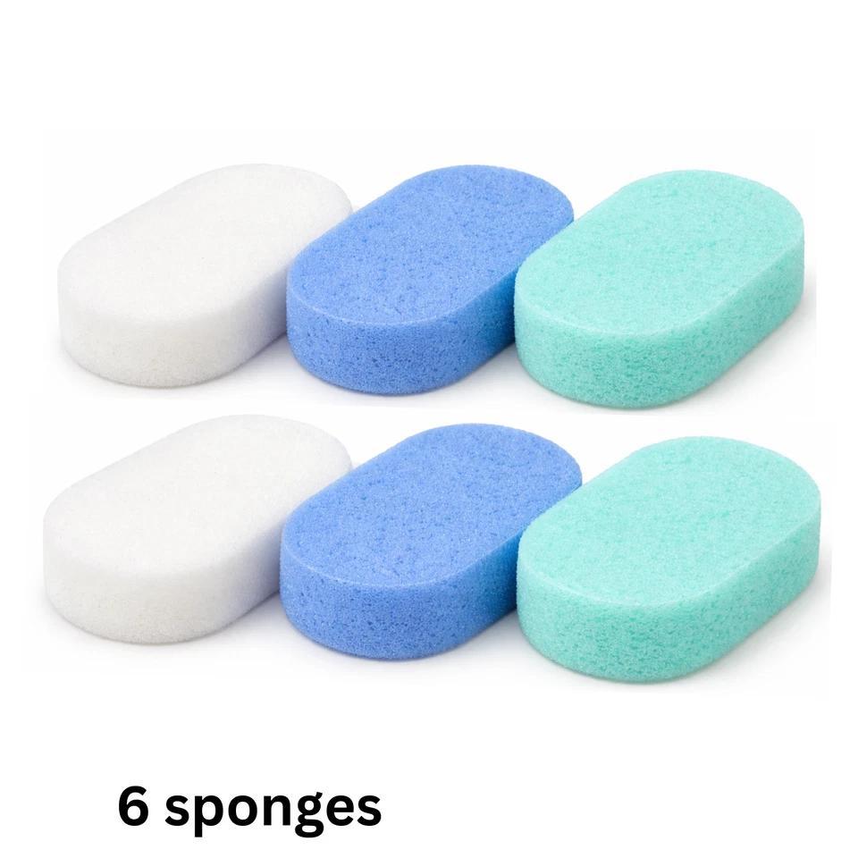 3pk Multicolour Soft Bath Sponges for Daily Use