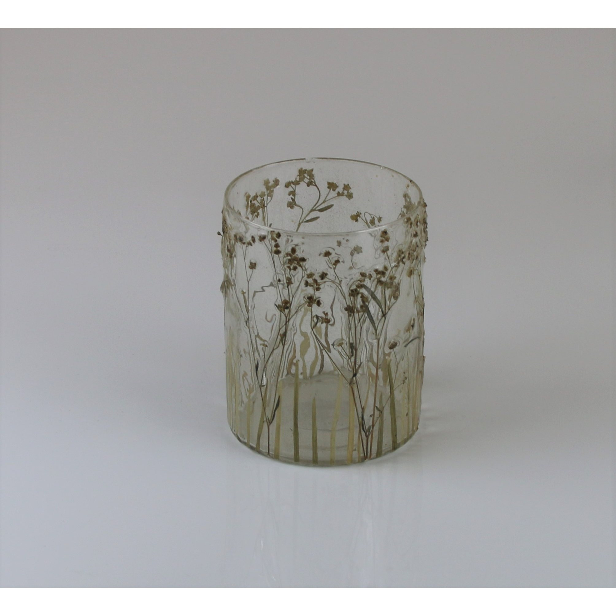 Image of Wind Lantern With Grasses And Flowers, 13x20