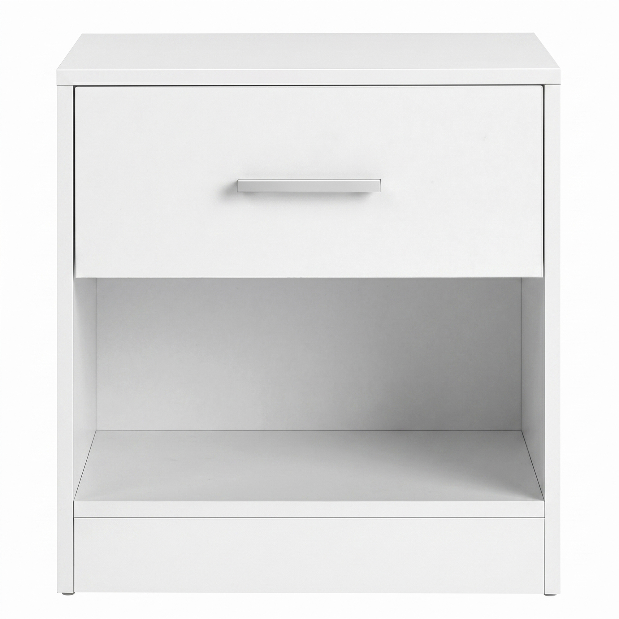 TEMU Mesita de Noche, Mesa Auxiliar con Cajón, Tirador, Compartimento Abierto, para Dormitorio, Salón, ,39x27.6x41cm