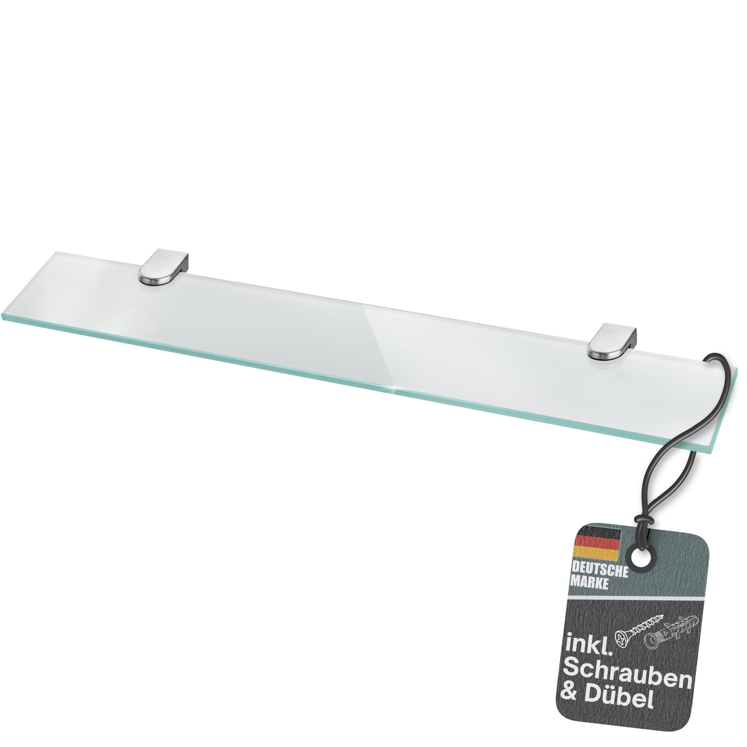 TEMU Glass Shelf Wall Shelf For Bathroom - Glass Shelf Made Of 6 Mm Safety Glass - Glass Storage Glass Shelf Base Bathroom Storage Bathroom Shelf